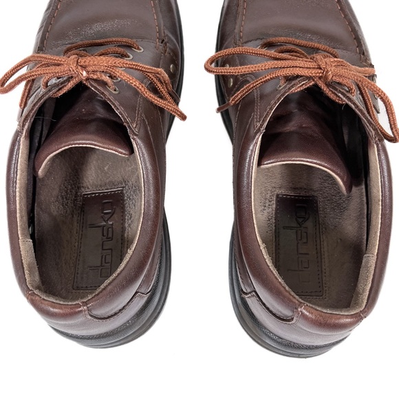 Dansko Wyatt Mens Size 7.5 8 EU 41 Brown Leather Full Grain Comfort Oxford Shoes - Picture 6 of 8